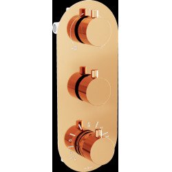 Mexen Kai termostatic   baterie  Cada cu trei cai si   dus  , rose auriu - 77603-60 Baterie Cada 467680 Mexen