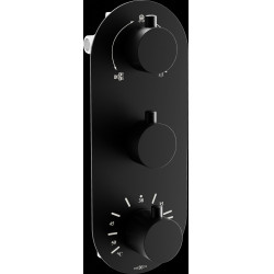 Mexen Kai termostatic   baterie  Cada cu trei cai si   dus  , negru - 77603-70 Baterie Cada 467680 Mexen