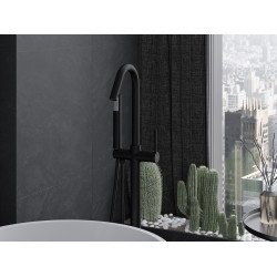 Mexen Gaja freestanding  baterie Cada  , negru - 75333-70