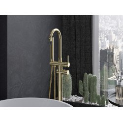 Mexen Alma freestanding  baterie Cada  , auriu - 75033-50