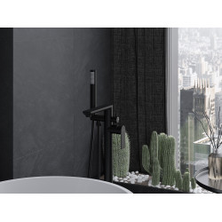 Mexen Leda freestanding  baterie Cada  , negru - 75633-70