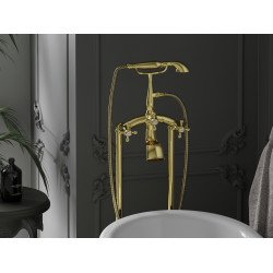 Mexen Retro freestanding  baterie Cada  , auriu - 75933-50