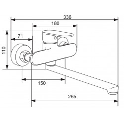 Mexen si lo baterie Cada    gura lunga  negru - 71335-70