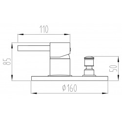 Mexen Lua baterie Cada igropat , negru - 72835-70