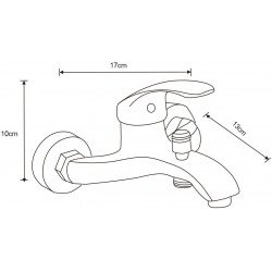 Mexen Fabia baterie Cada  , chrom - 746530-00