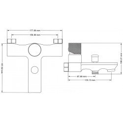 Mexen Royo One baterie Cada  ,  alb /auriu - 72231-25