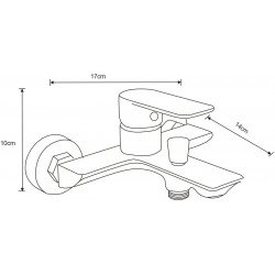 Mexen Alfa baterie Cada  , negru/auriu - 745730-75