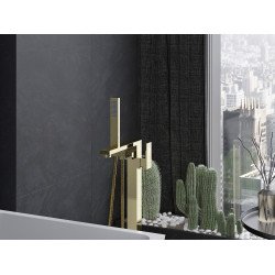 Mexen Urano freestanding  baterie Cada  , auriu - 75233-50