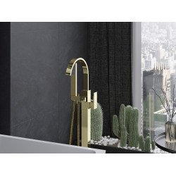 Mexen Veda freestanding  baterie Cada  , auriu - 75433-50