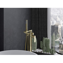 Mexen Leda freestanding  baterie Cada  , auriu - 75633-50