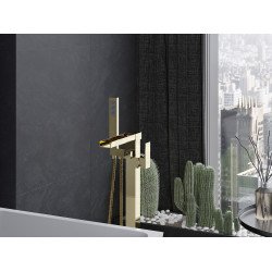 Mexen Algar freestanding  baterie Cada  , auriu - 75733-50