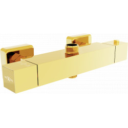 Mexen Cube  baterie  dus  termostatic,  auriu- 77250-50 Pe perete 467680 Mexen
