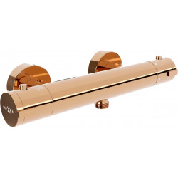 Mexen Kai  baterie  dus  termostatic,  rose auriu - 77100-60 Pe perete 467680 Mexen