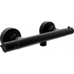 Mexen Slim  baterie  dus  termostatic,  negru - 77105-70