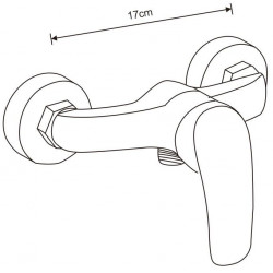 Mexen Fabia baterie  dus  , chrom - 746540-00