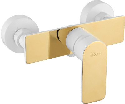 Mexen Alfa baterie  dus  , alb/ auriu- 745740-25