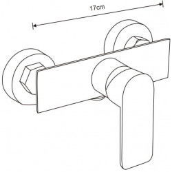 Mexen Alfa baterie  dus  , alb/ auriu- 745740-25