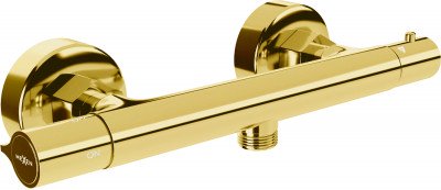 Mexen Slim  baterie  dus  termostatic, auriu - 77105-50