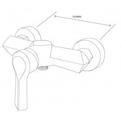 Mexen Sabre DF05  set de  dus , alb  - 72104DF05-20