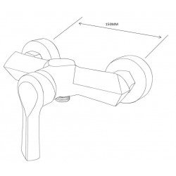 Mexen Sabre DF62  set de  dus , alb  - 72104DF62-20