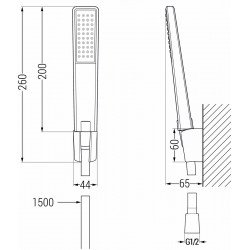 Mexen Sabre R72  set de cada ,  negru  - 72103R72-70