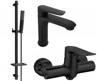 Mexen Pecos DQ72  set de  dus ,  negru  - 72704DQ72-70