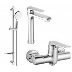 Mexen Pecos DF05  set de  dus , chrom - 72714DF05-00