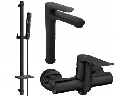 Mexen Pecos DQ72  set de  dus ,  negru  - 72714DQ72-70