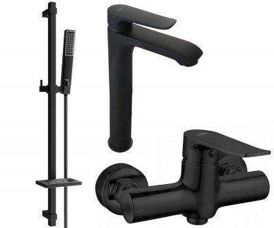 Mexen Pecos DQ72  set de  dus ,  negru  - 72714DQ72-70