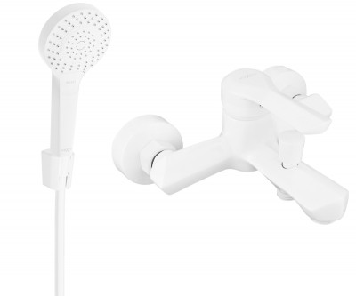 Mexen Sabre R05 baterie Cada cu set de  dus  , alb  - 7213R05-20