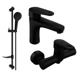 Mexen Kama DF05  set de  dus ,  negru  - 72504DF05-70 Baterie set complet 467680 Mexen