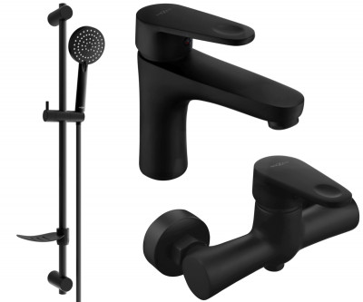 Mexen Kama DF75  set de  dus ,  negru  - 72504DF75-70