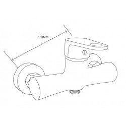 Mexen Kama DS75  set de  dus , chrom - 72504DS75-00