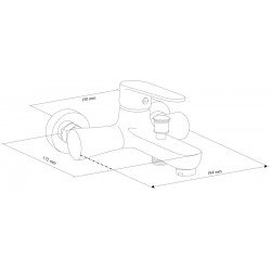 Mexen Kama DS75  set de cada ,  negru  - 72513DS75-70