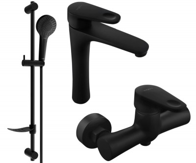 Mexen Kama DF05  set de  dus ,  negru  - 72514DF05-70