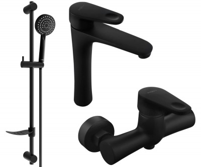Mexen Kama DF75  set de  dus ,  negru  - 72514DF75-70