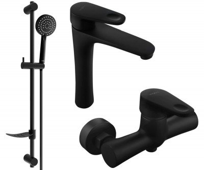 Mexen Kama DF75  set de  dus ,  negru  - 72514DF75-70