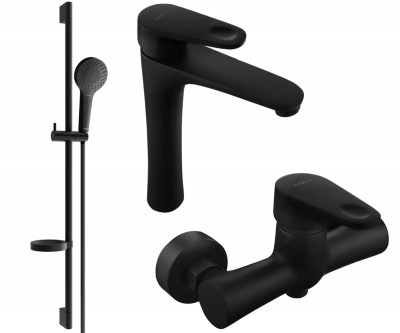 Mexen Kama DS05  set de  dus ,  negru  - 72514DS05-70