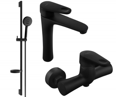 Mexen Kama DS75  set de  dus ,  negru  - 72514DS75-70