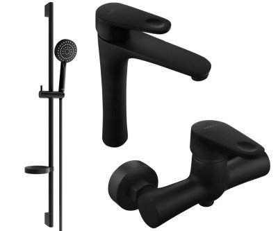 Mexen Kama DS75  set de  dus ,  negru  - 72514DS75-70