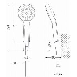 Mexen Royo R05  set de cada , alb  - 72203R05-20