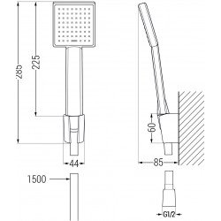 Mexen Royo R45  set de cada ,  negru  - 72203R45-70