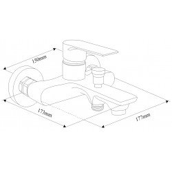 Mexen Royo R45  set de cada ,  negru  - 72203R45-70