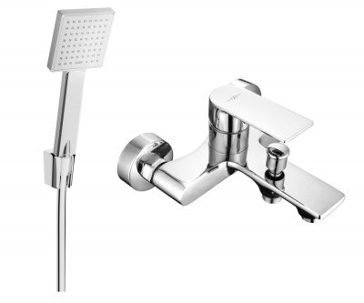 Mexen Royo R45 baterie Cada cu set de  dus  , chrom - 7223R45-00