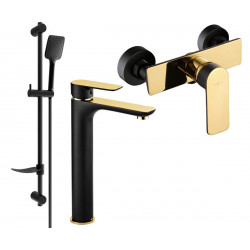 Mexen Alfa DF62  set de  dus ,  negru / auriu  - 745714DF62-75 Baterie set complet 467680 Mexen