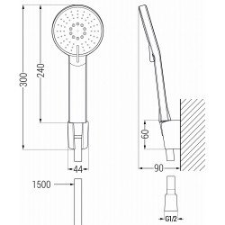 Mexen Alfa R40  set de cada , chrom - 745713R40-00