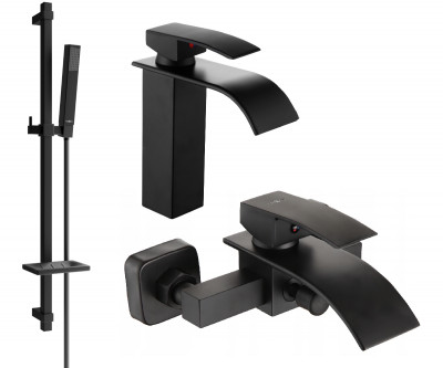 Mexen Aries DQ77  set de cada ,  negru  - 744803DQ77-70