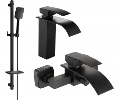 Mexen Aries DQ62  set de cada ,  negru  - 744803DQ62-70