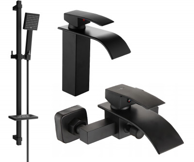 Mexen Aries DQ45  set de cada ,  negru  - 744803DQ45-70