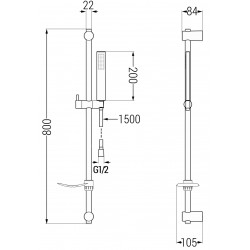 Mexen Alfa DF02  set de cada ,  auriu  - 745703DF02-50